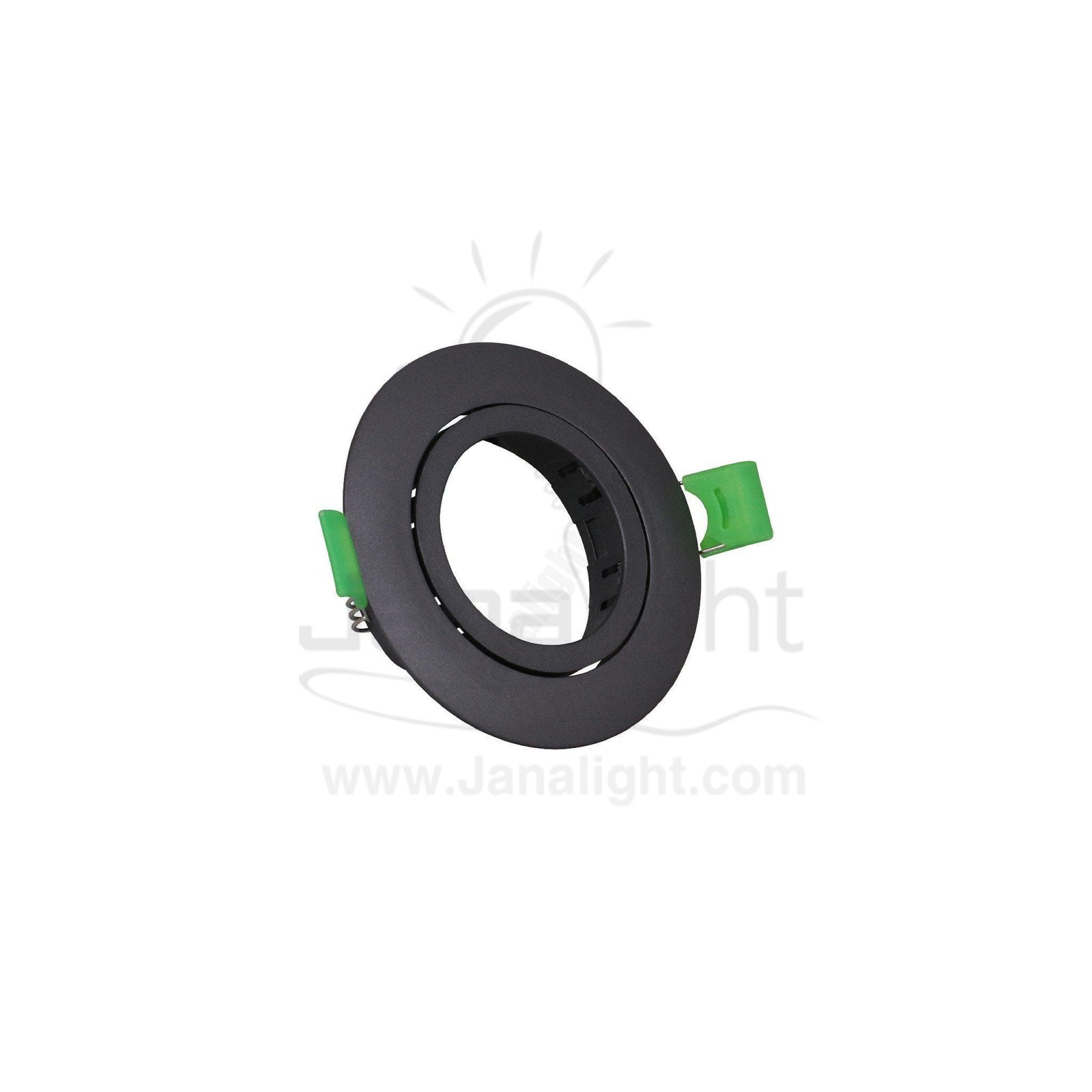 سبوت لايت فارغ متحرك مسطح مدور بلاستك رمادي جنى لايت JN403 single round grey Spotlight frame